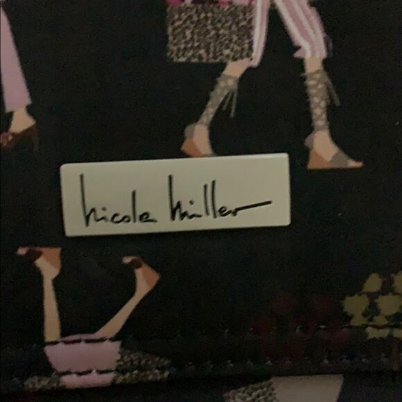 NICOLE MILLER LEATHER TRIM BAG - Picture 8 of 9